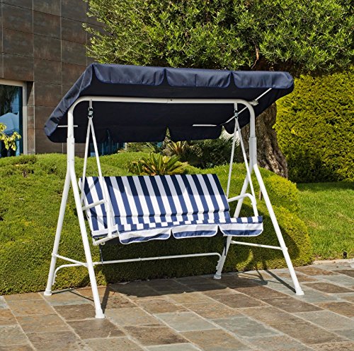 Hevea - Balancelle 2 places - bleu rayé 