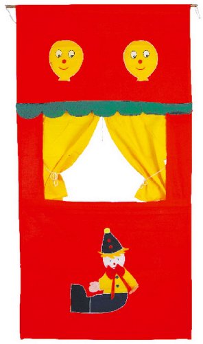 Jouetprive-Théâtre de marionnettes en tissu Bavon