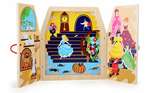 Jouetprive-Théâtre de conte de fée avec figurin...