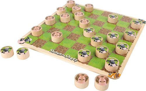 Jouetprive-Jeu de dames Shaun le Mouton Cassandre