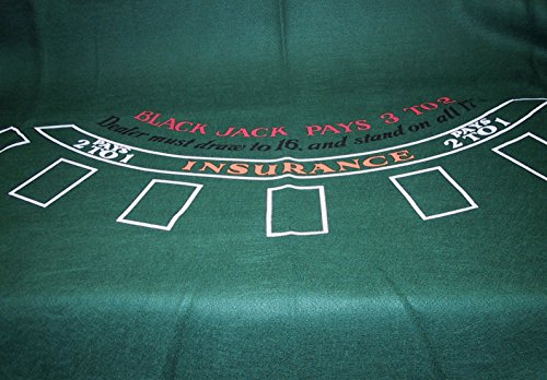Tapis de blackjack en feutre 180 x 90 cm