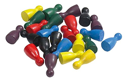 Jouetprive-Pions en bois de jeu de toc et de lu...