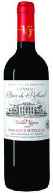 AOP(1) BORDEAUX SUPÉRIEUR CHÂTEAU BOIS DE ROLLAND “VIEILLES VIGNES” 2018. 3663316011527 