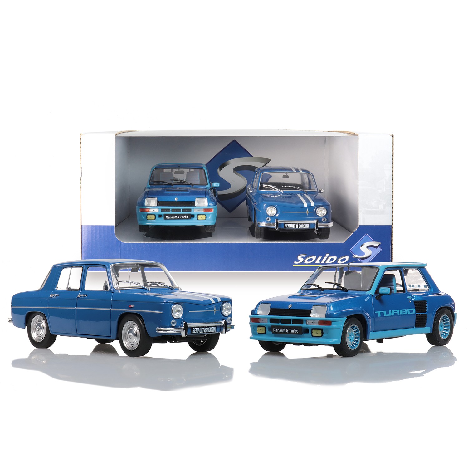 SANS MARQUE Pack Duo RENAULT Véhicule Miniature de collection 1/18èm SOLIDO code EAN 3663506009693 