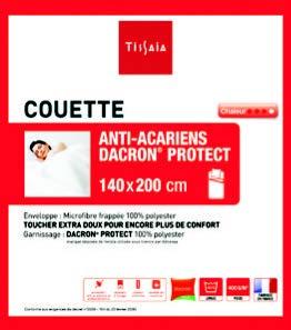 TISSAIA Couette anti-acariens code EAN 3663515776593 