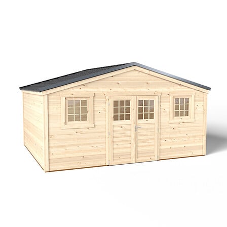 Abri de jardin - Bois brut - Shelty - 19,3m2