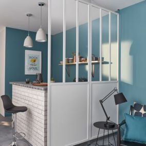  Cloison amovible 3-en-1 esprit atelier Axioma blanche H.250 x l.80 cm code EAN 3663602101727 