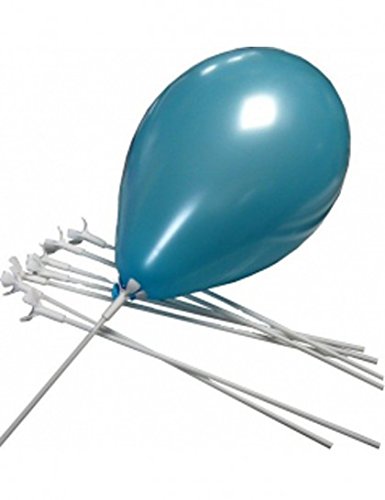 Sachet 100 Tiges A Ballons 40Cm Env. Plastique