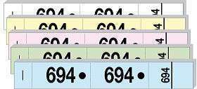 Carnet de 50 tickets 3 souches numerotees 30x20...