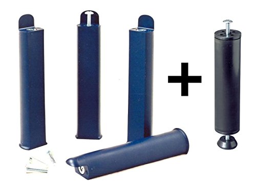 Jeu de 4 pieds 28 cm bleus + pied central pour ...