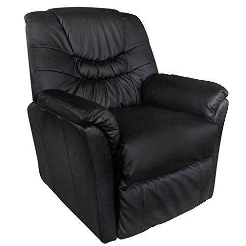 WeeklyDeal Fauteuil massant inclinable noir MIKE confort +++ 3663872000638 (3663872000638)