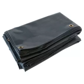  Bâche Brise Vue Gris anthracite 8x9 m - Qualité 5 ans TECPLAST - LP506BV - Brise vent occultant en PVC - Pare vue jardin code EAN 3663936050883 