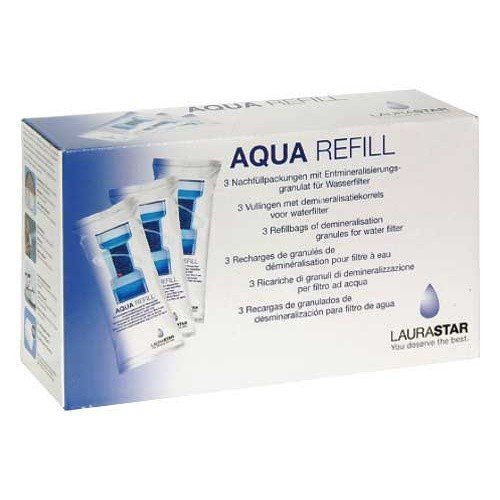 Laurastar AQUA REFILL LOT DE 3 RECHARGES FILTRES POUR CENTRALE VAPEUR LAURASTAR - 302.7800.898 code EAN 3663946735329 