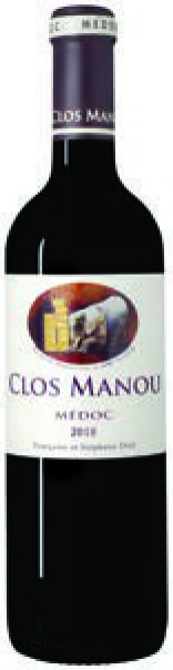  AOP(1) MÉDOC CLOS MANOU 2018. code EAN 3663979000760 