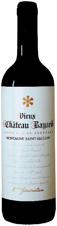 AOP(1) MONTAGNE SAINT-ÉMILION VIEUX CHÂTEAU BAYARD “8ÈME GÉNÉRATION” 2018. 3663979006397 (3663979006397)