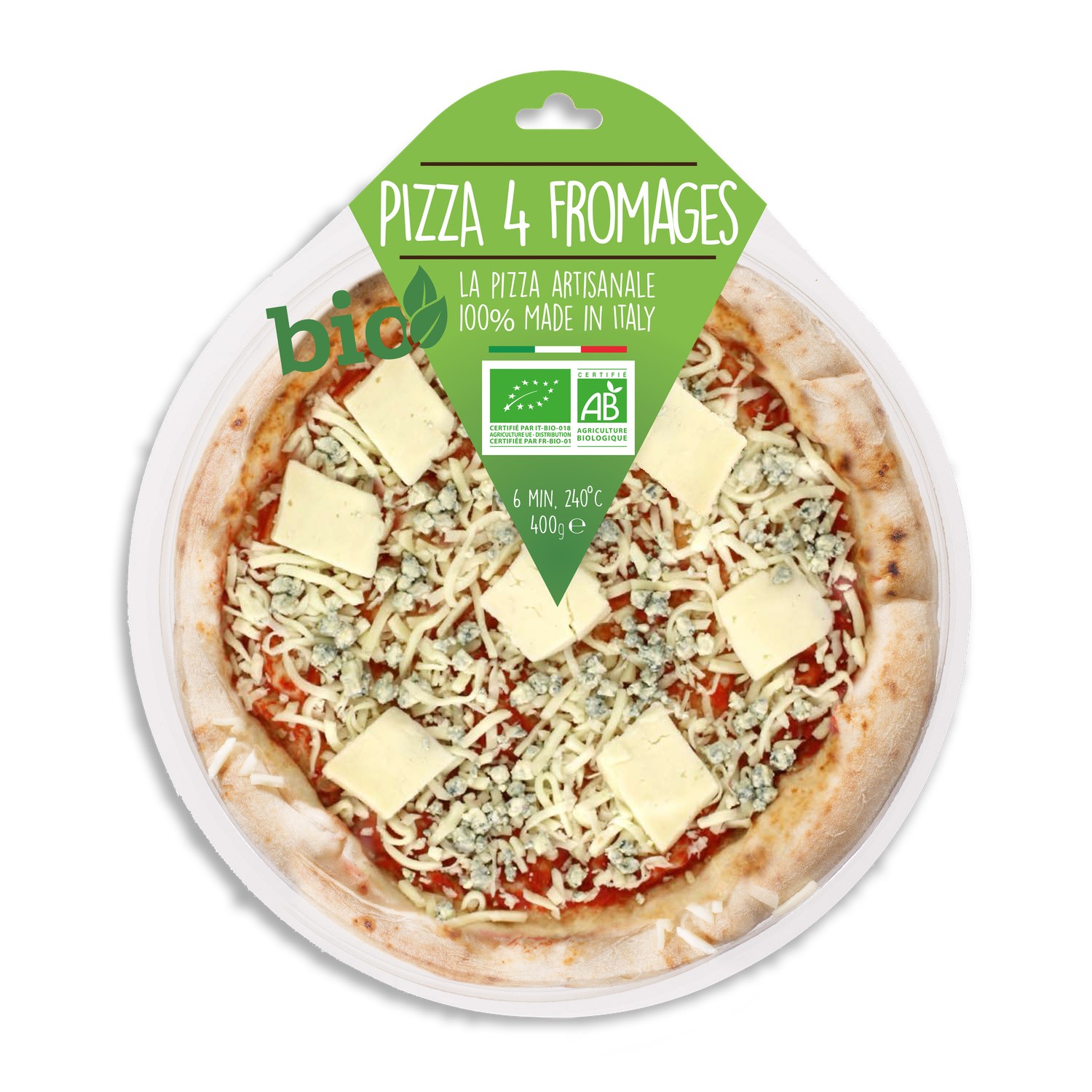 Pizza 4 fromages Bio TREO