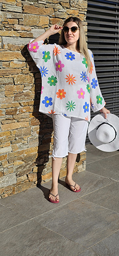  TOP OVERSIZE MOTIF FLEURS code EAN 3664079270657 