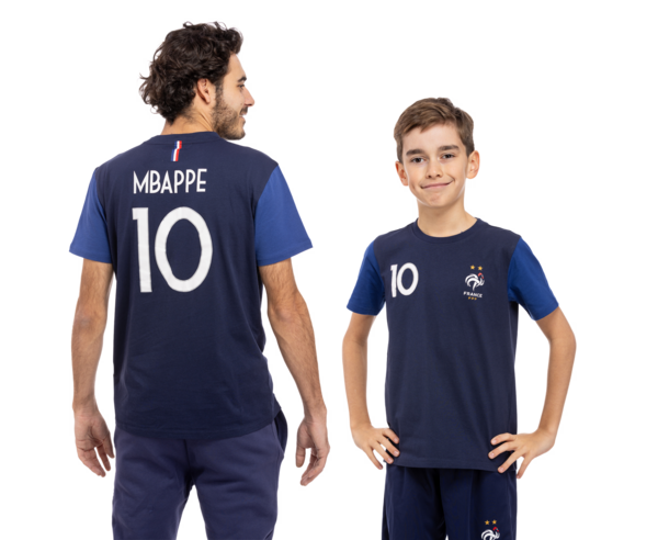Tee-shirt MBAPPE Adulte FFF sous licence offici...