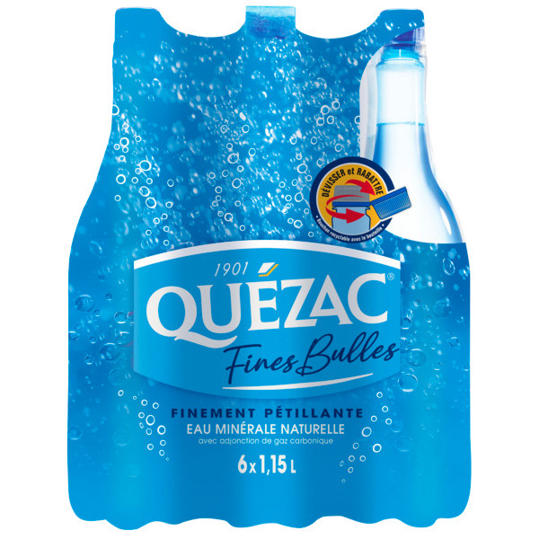 QUEZAC  Eau pétillante code EAN 3664321107922 