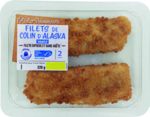 FILETS DE COLIN D’ALASKA PANÉS MSC* "ATELIER POISSONNERIE" 3664335050122 (3664335050122)