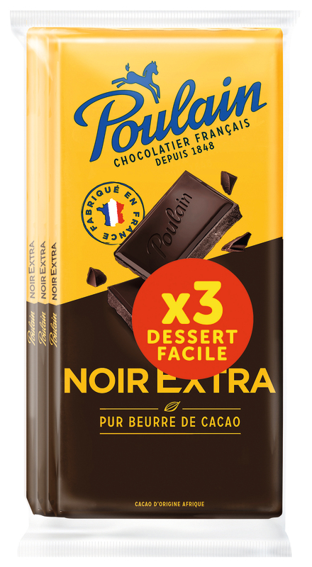 TABLETTES DE CHOCOLAT NOIR EXTRA Poulain
