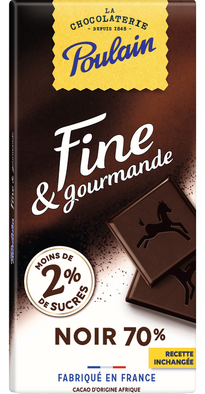 TABLETTES DE CHOCOLAT FINE ET GOURMANDE NOIR 70...