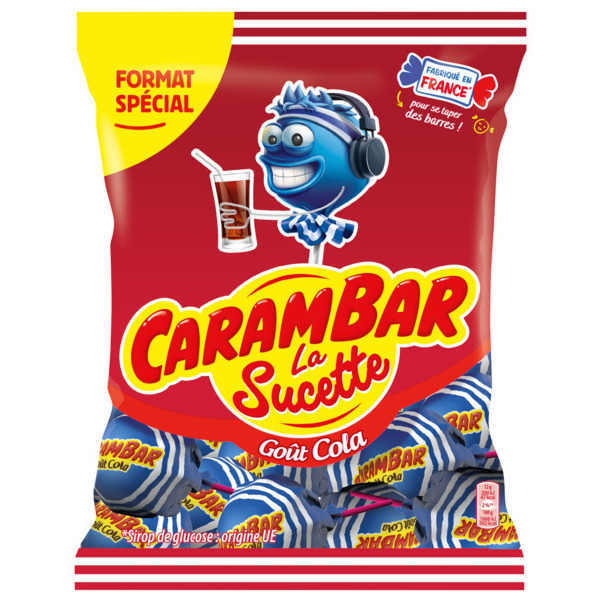  Sucettes Cola Carambar code EAN 3664346332521 