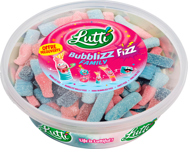 Bonbons Bubblizz Fizz Family Lutti