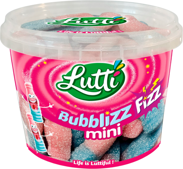 LUTTI BONBONS MINI BUBBLIZZ FIZZ 
 code EAN 3664346353021 