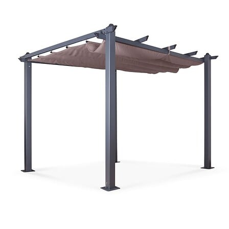 AVRIL PARIS Tonnelle/Pergola aluminium 3x3m toi...