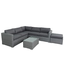 AVRIL PARIS Salon de jardin résine tressée d'an...