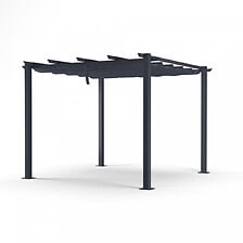 AVRIL PARIS AVRIL PARIS Tonnelle/Pergola aluminium 3x3m toile coulissante rétractable ... code EAN 3664380002381 