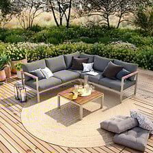 AVRIL PARIS Salon de jardin design aluminium - ...