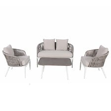 AVRIL PARIS Salon de jardin cordes et aluminium...