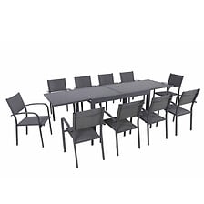 AVRIL PARIS AVRIL PARIS Table de jardin extensible aluminium 270cm + 10 fauteuils emp ... code EAN 3664380003104 