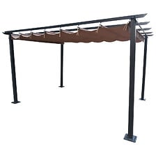 AVRIL PARIS AVRIL PARIS Tonnelle/Pergola en aluminium 3x4m toile coulissante rétracta ... code EAN 3664380008987 