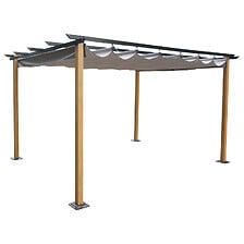 AVRIL PARIS AVRIL PARIS Tonnelle/Pergola en aluminium 3x4m toile coulissante rétracta ... code EAN 3664380009083 