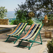 AVRIL PARIS Lot de 2 chiliennes XL pliantes règ...