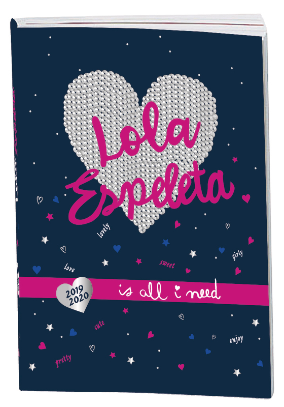 AGENDA SCOLAIRE 12X17 CM LOLA ESPELETA