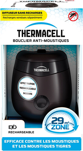 THERMACELL DIFFUSEUR BOUCLIER 
ANTI-MOUSTIQUES code EAN 3664715068006 