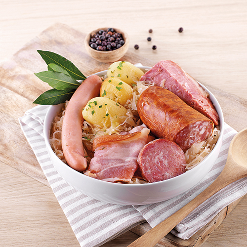 LES DÉLICES DE MENDÈS CHOUCROUTE ALSACIENNE code EAN 3664785092284 