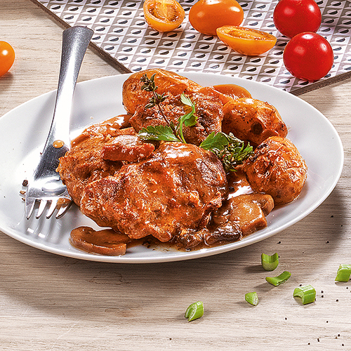 LES DÉLICES DE MENDÈS JOUE DE PORC BRAISÉE AU PINEAU code EAN 3664785092529 