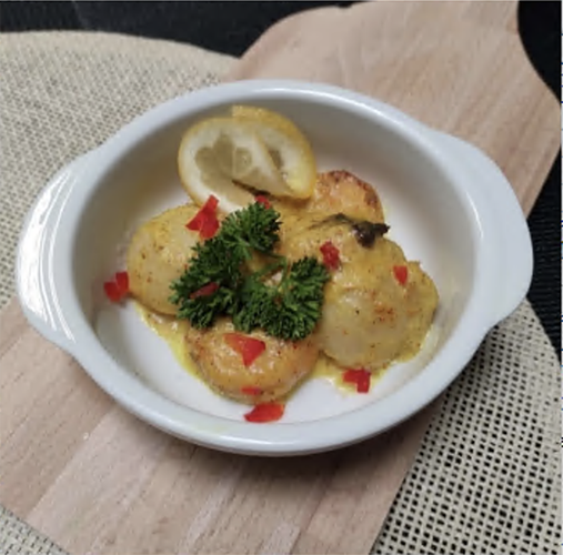 LES DÉLICES DE MENDÈS VELOUTÉ DE ST-JACQUES* ET CREVETTES AU CURRY code EAN 3664785312467 