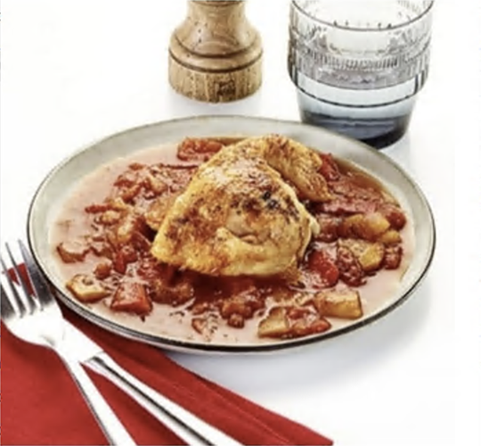 POULET BASQUAISE AU PIMENT D’ESPELETTE