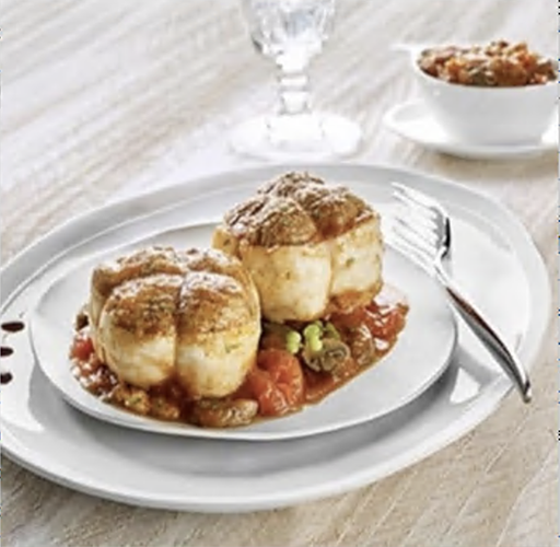 LES DÉLICES DE MENDÈS PAUPIETTE DE VEAU CUISINÉE À LA TOMATE code EAN 3664785457533 