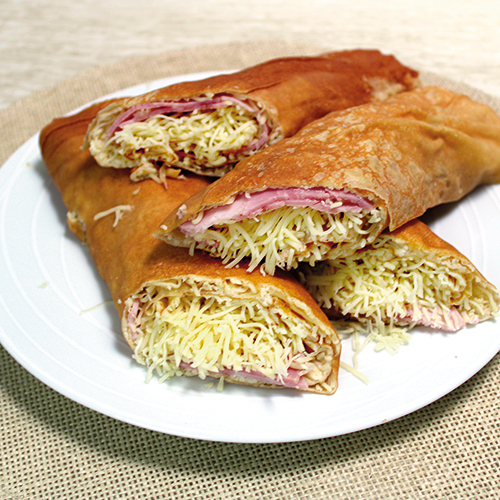 LES DÉLICES DE MENDÈS 2 CRÈPES JAMBON EMMENTAL code EAN 3664785684595 