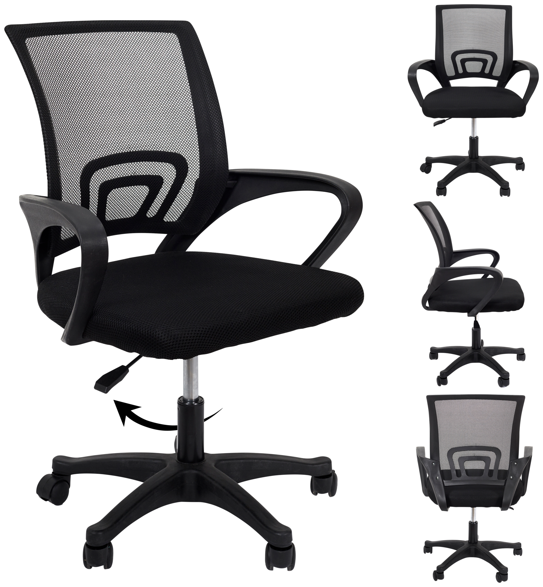 CMP FAUTEUIL DACTYLO RESILLE NOIR code EAN 3664944508359 