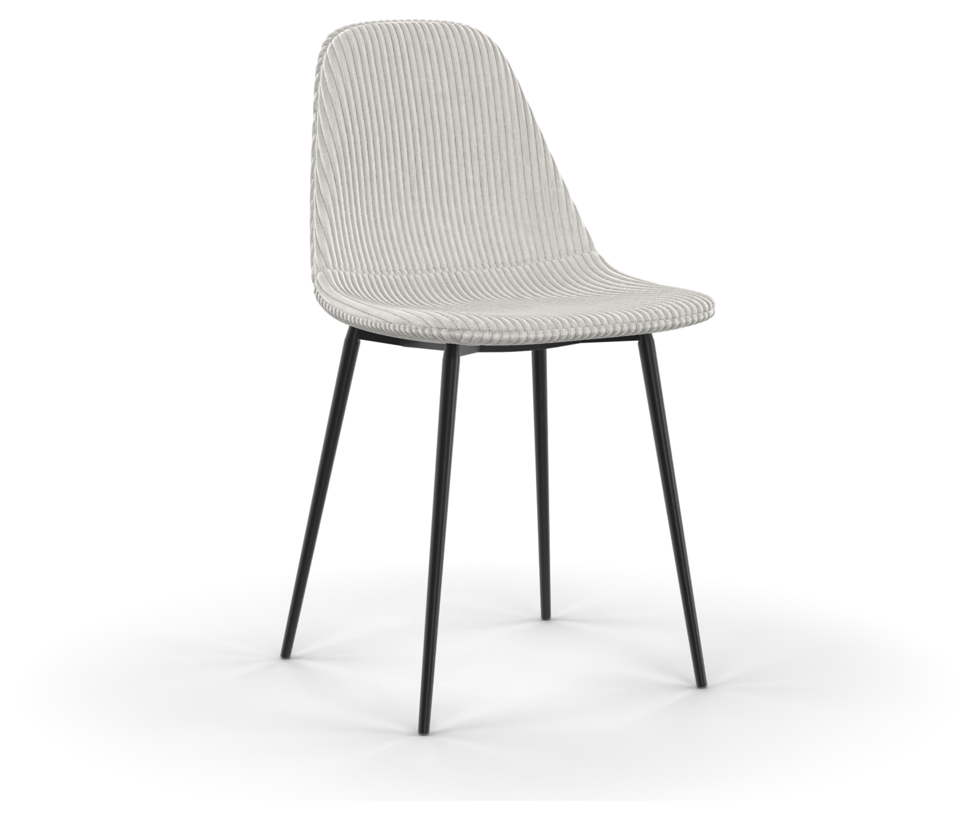 HOME DECO FACTORY CHAISE VELOURS COTELÉ code EAN 3664944612605 