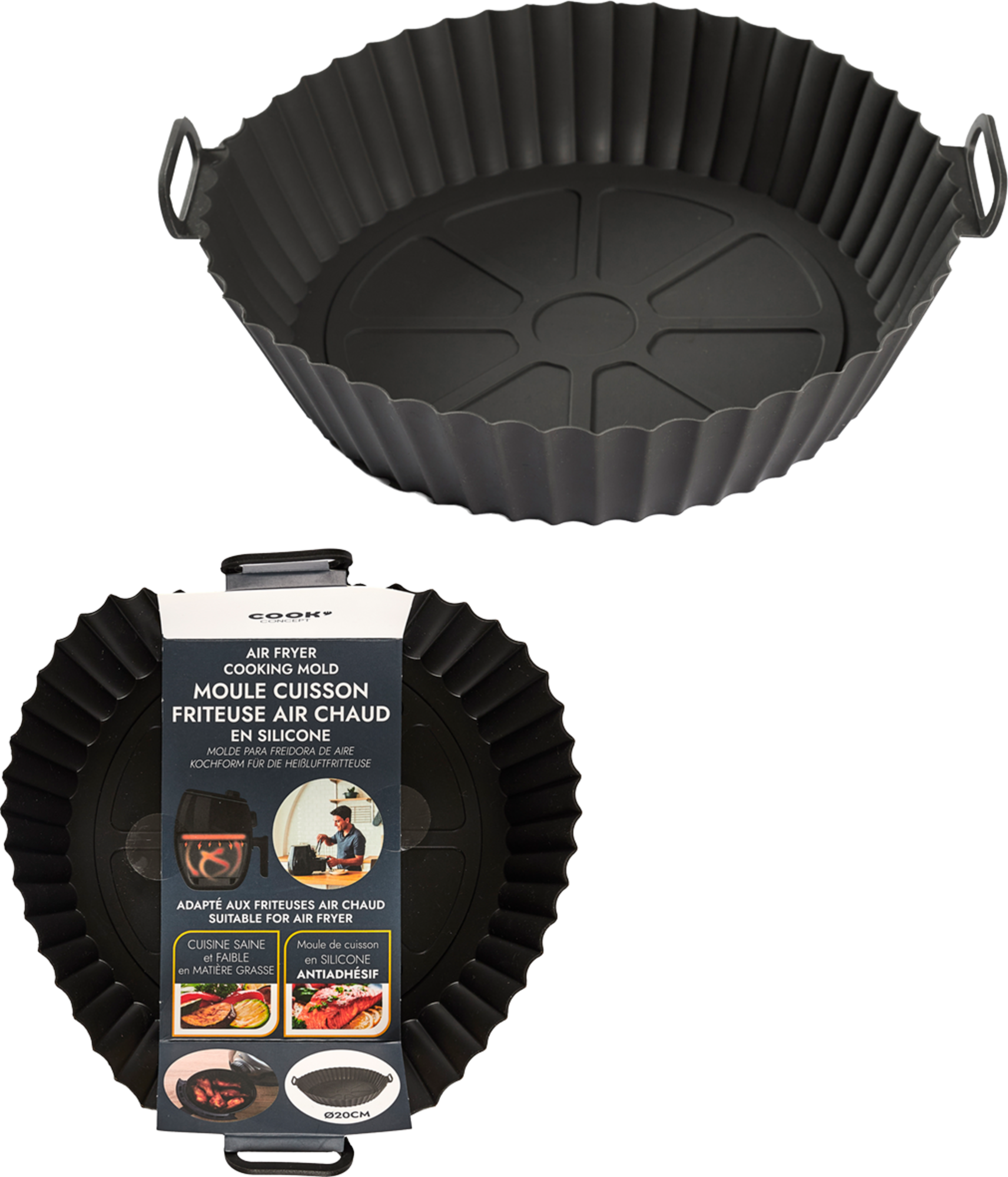 MOULE DE CUISSON ROND FRITEUSE À AIR Ø 20CM