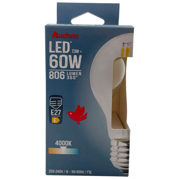  20% De Remise Immédiate Sur La Gamme D'ampoules Led Auchan code EAN 3665257126902 